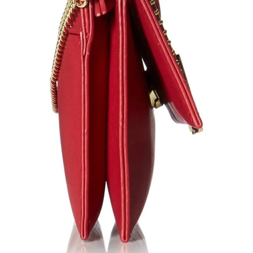 Danielle Nicole Red Harlow Crossbody Purse Bag Clutch - Picture 3 of 8